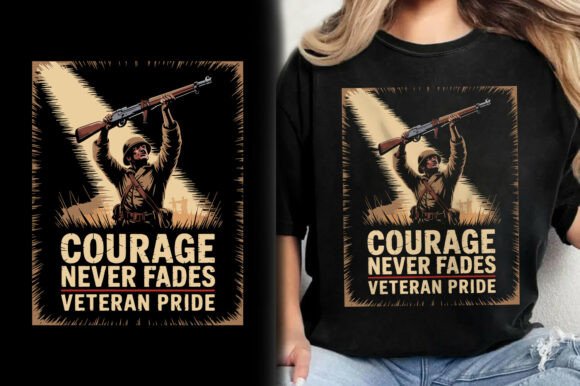 Courage Never Fades Veteran Pride Shirt: A Design Deep Dive