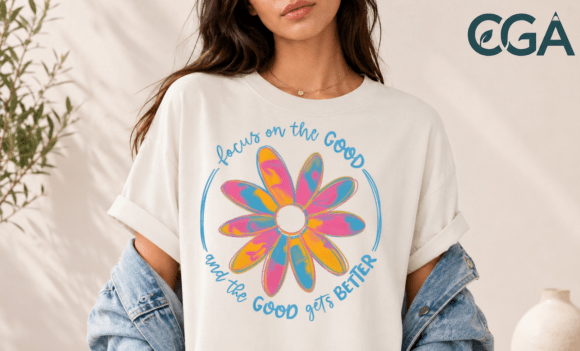 Focus on the Good Tie Dye Daisy Png: A Burst of Mindful Design