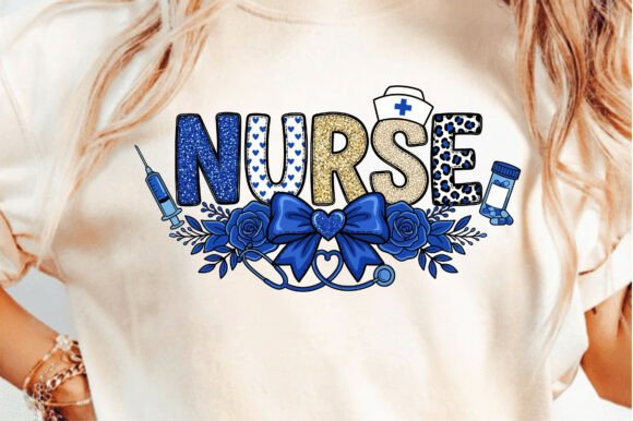 Preppy Nurse Floral Leopard Print: A Bold Design Asset