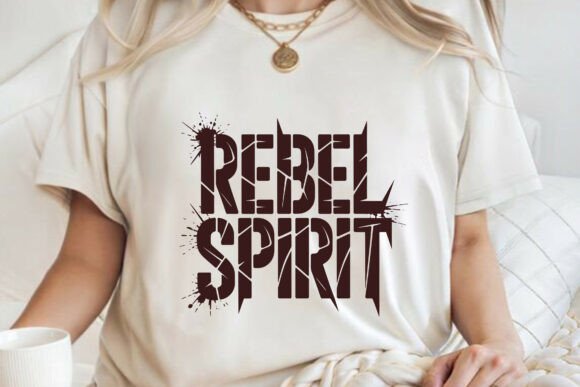 Rebel Spirit Bold Attitude Men's T-shirt Design Files